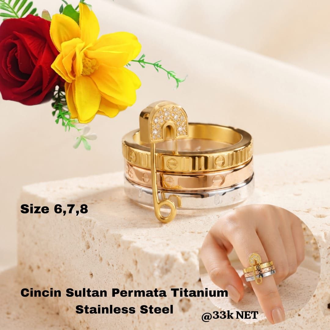Cincin Mewah Titanium - Gambar 14