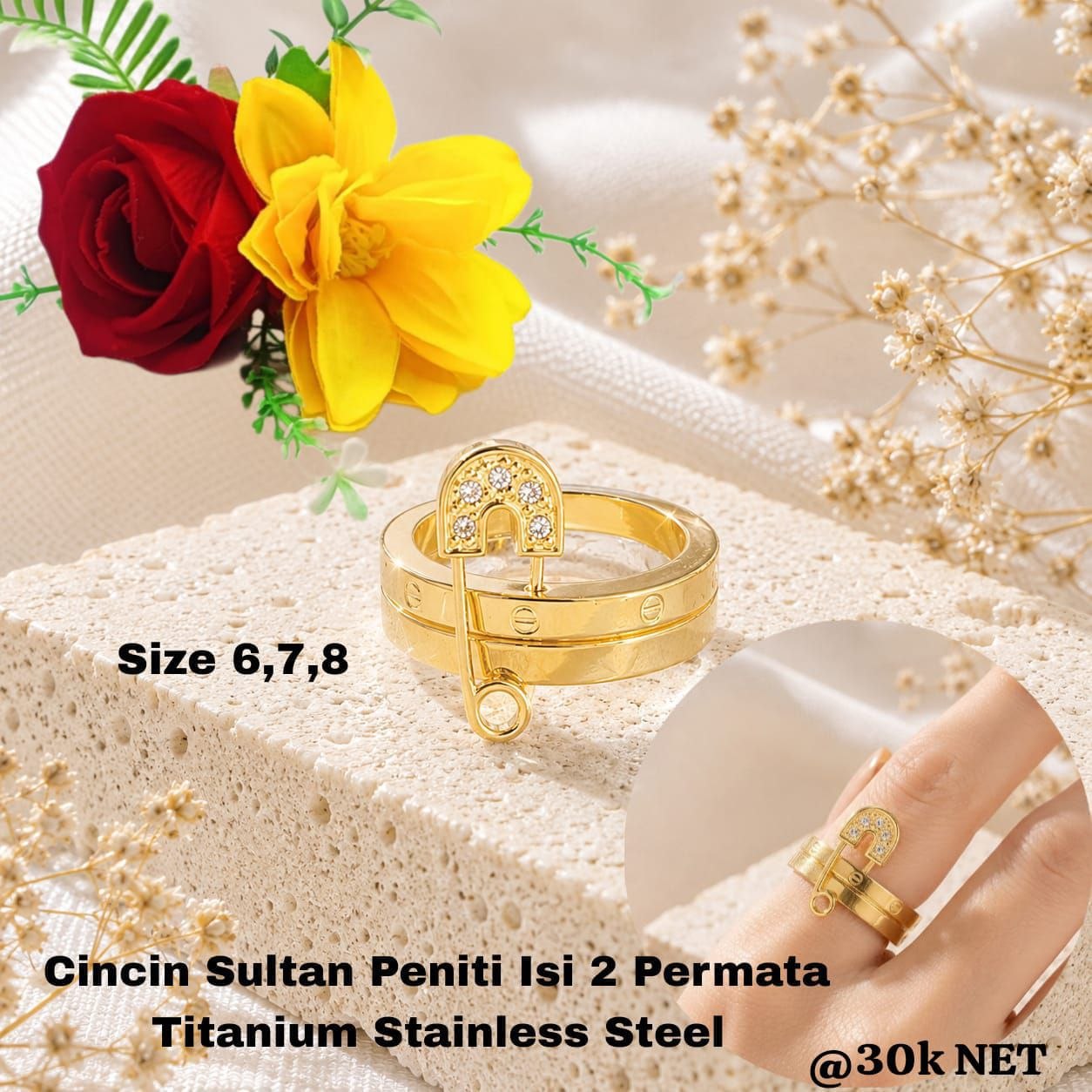 Cincin Mewah Titanium - Gambar 2