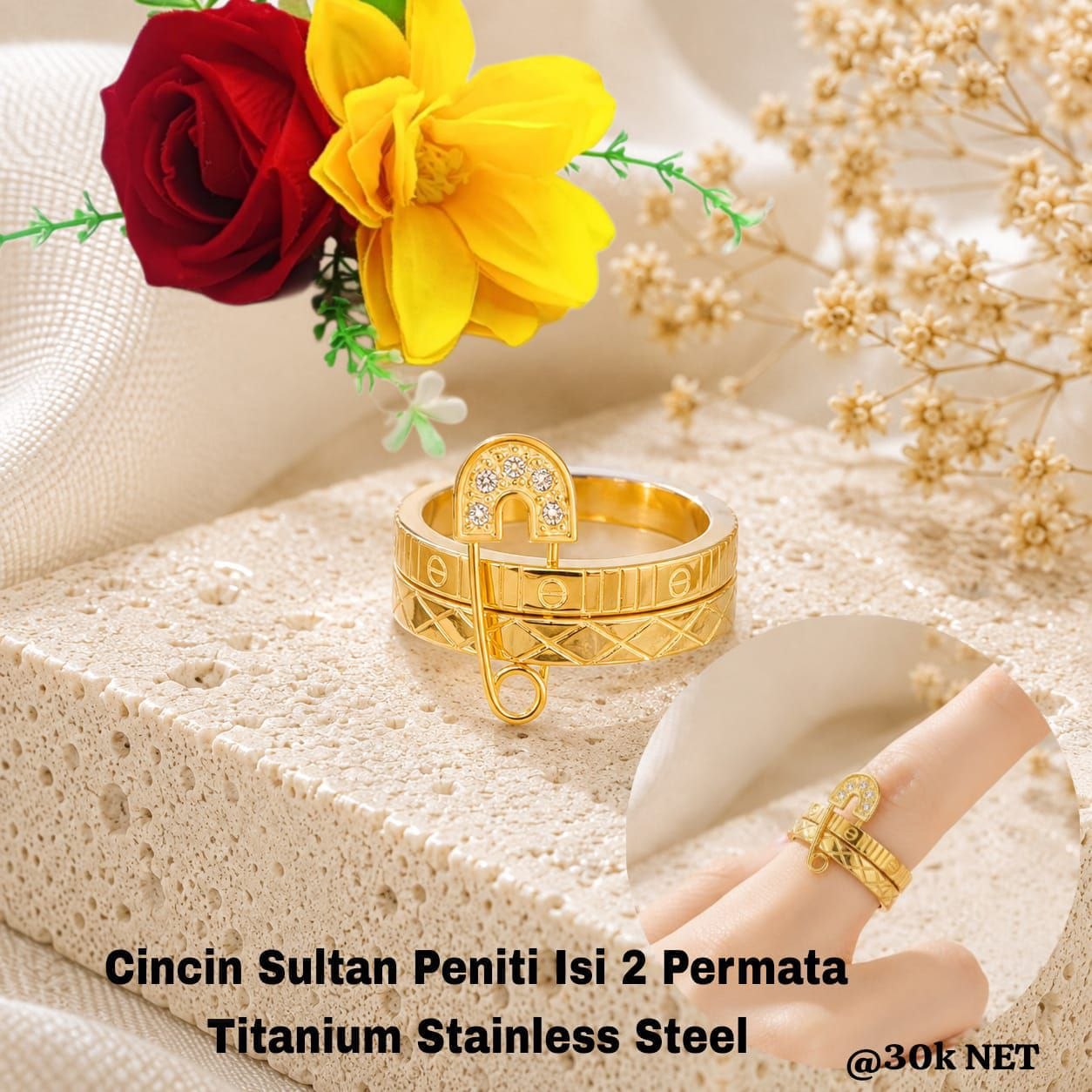 Cincin Mewah Titanium - Gambar 7