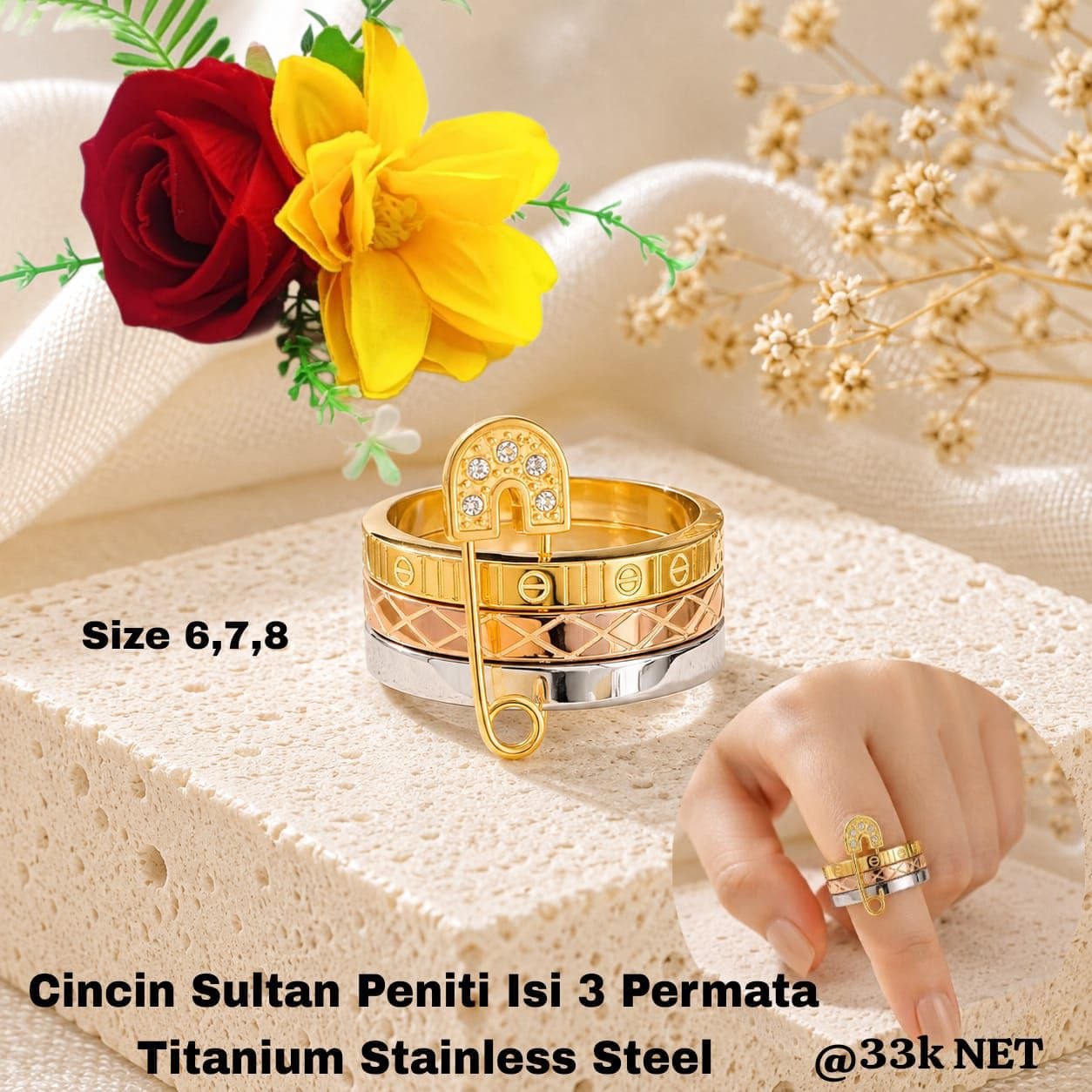 Cincin Mewah Titanium - Gambar 6