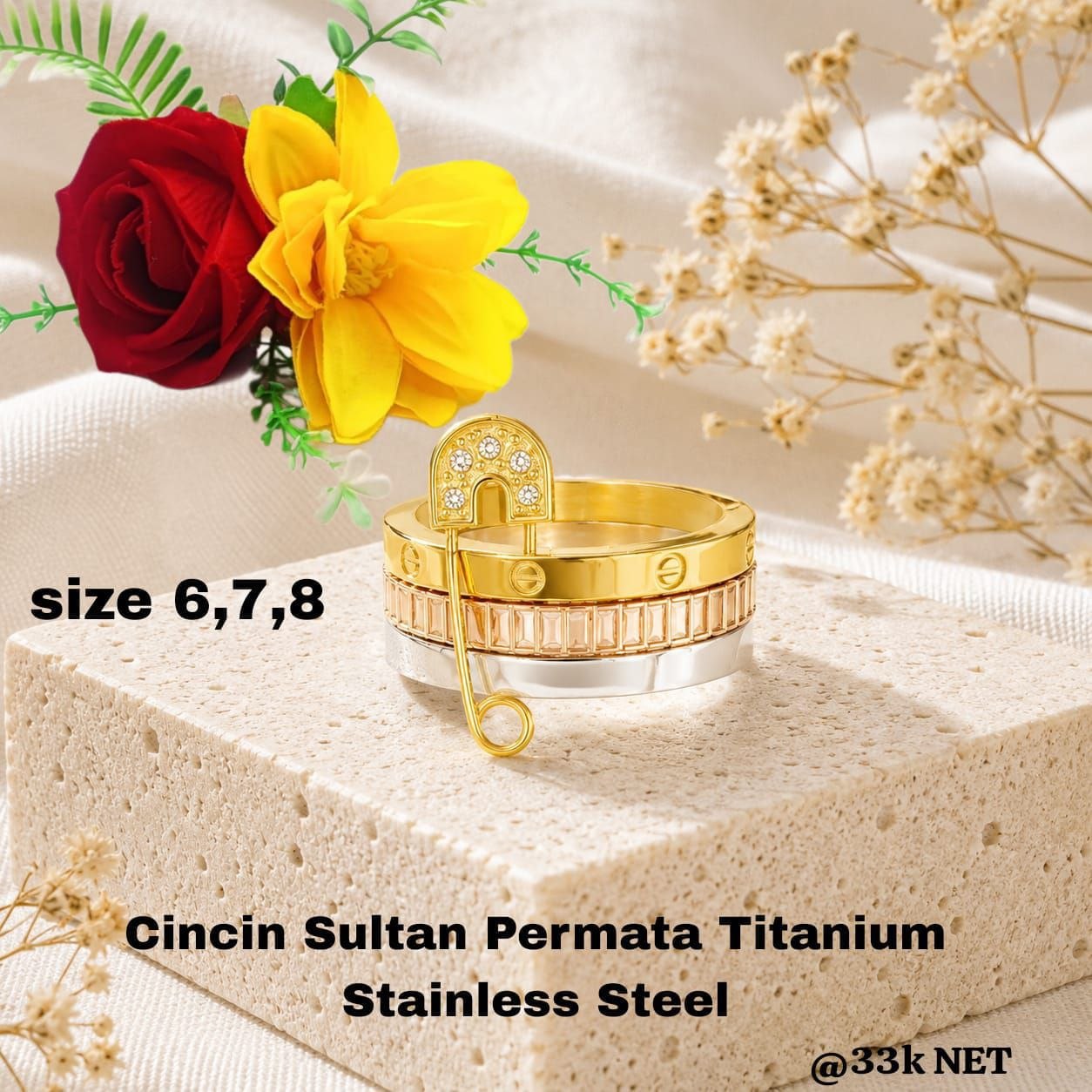 Cincin Mewah Titanium - Gambar 5