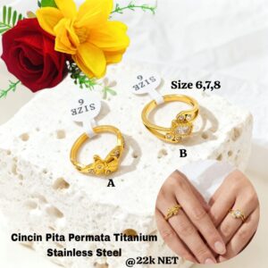 Cincin All Varian Titanium Stainless Steel